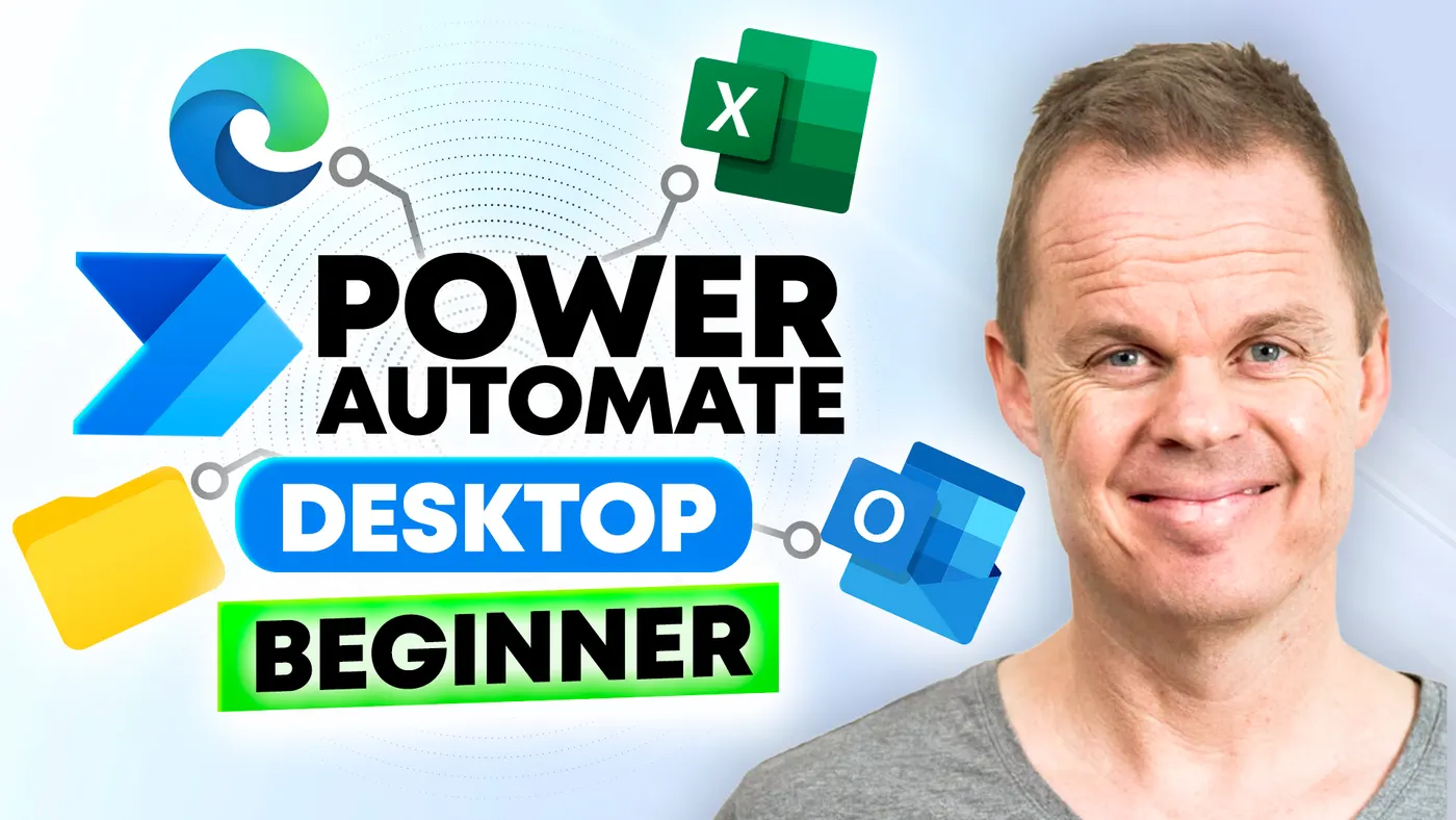 Power Automate Desktop beginners course course thumbnail